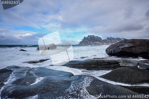 Image of Beach of fjord in Norway