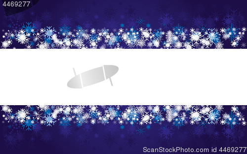 Image of Background with blue snowflakes