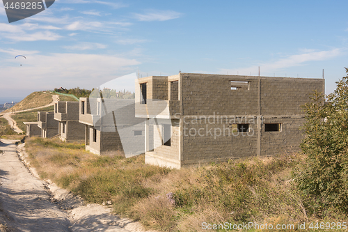 Image of Abandoned construction of a cottage settlement