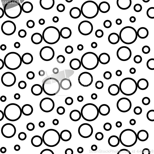Image of Vector geometric pattern in black and white style on a white background.