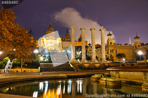 Image of Montjuic hill in Barcelona, Spain