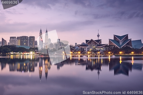 Image of Moody sunrise in Kuala Lumpur