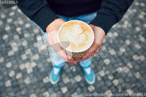 Image of Morning coffee on the city street