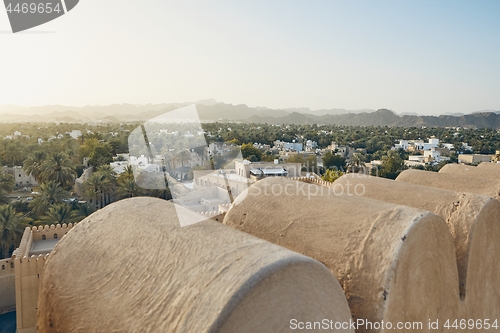 Image of Oman landscape at sunset