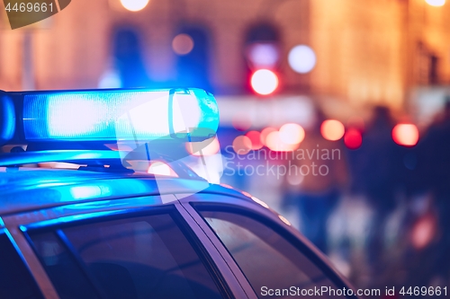 Image of Police car on the street