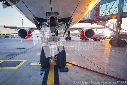 Image of Airplane before flight