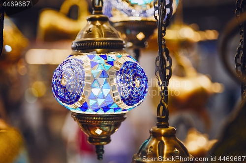 Image of Lamp at souq in Muscat