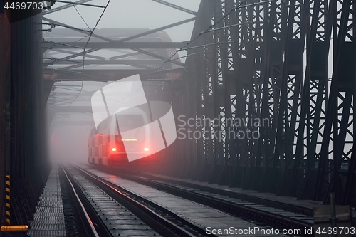 Image of Train on the railway bridge