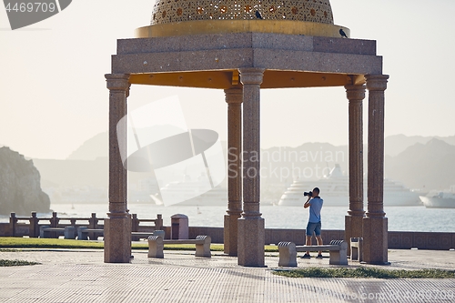 Image of Young tourist in Oman