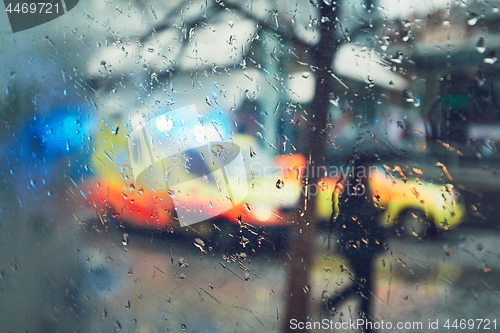 Image of Emergency medical service in the rain