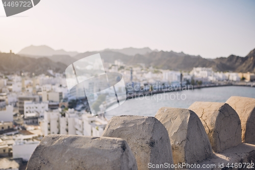 Image of Muscat city at sunset  