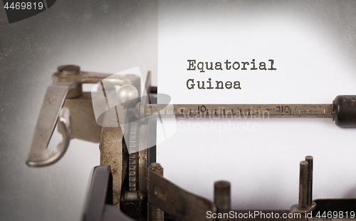 Image of Old typewriter - Equatorial Guinea