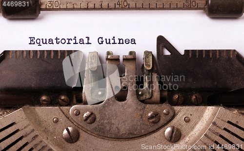 Image of Old typewriter - Equatorial Guinea