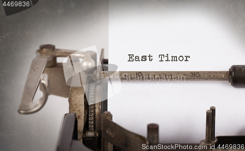 Image of Old typewriter - East Timor