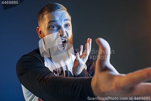 Image of The anger and screaming man