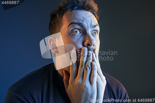 Image of The anger and screaming man