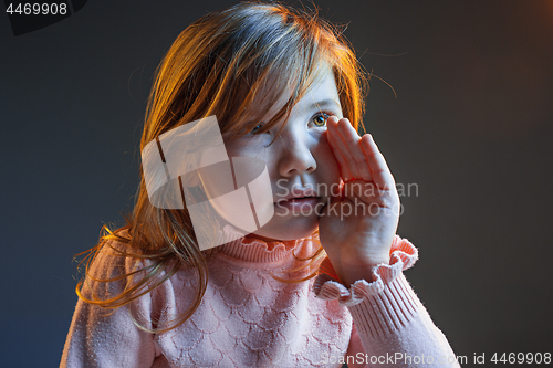 Image of The anger and surprised teen girl