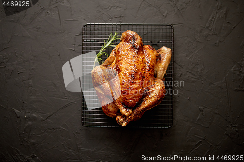 Image of Homemade baked chicken with rosemary herbs