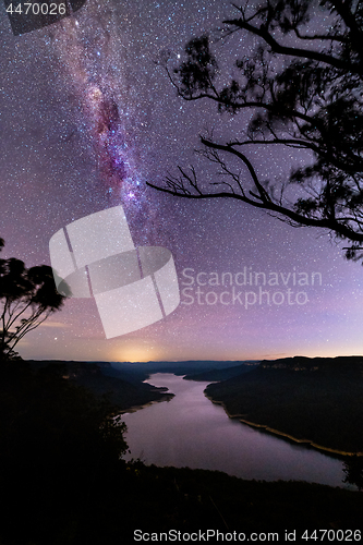 Image of Milky Way Over Burragorang Lake