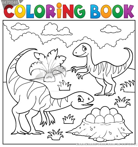 Image of Coloring book dinosaur subject image 2