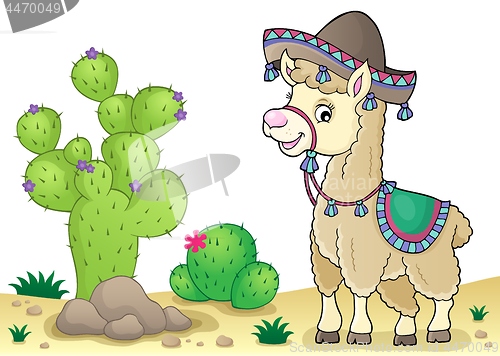 Image of Llama in sombrero theme 3