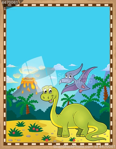 Image of Dinosaur theme parchment 1