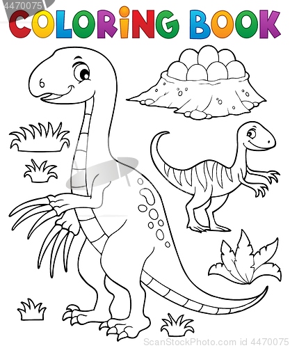 Image of Coloring book dinosaur subject image 3