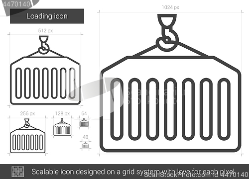 Image of Loading line icon.