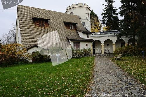 Image of ESPOO, FINLAND – OCTOBER 16, 2018: The Gallen-Kallela Museum, 