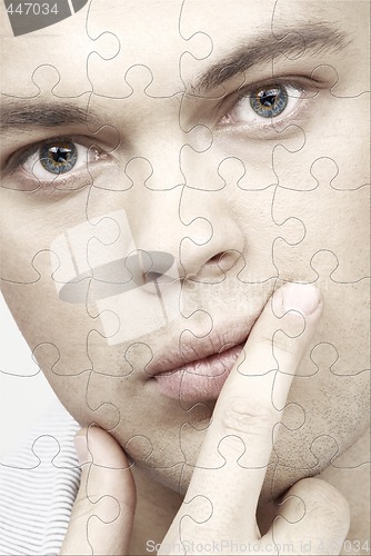 Image of handsome man puzzle