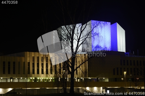 Image of HELSINKI, FINLAND – DECEMBER 6, 2018: view of the building of 