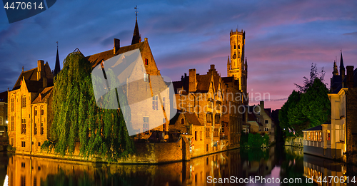 Image of Famous view of Bruges, Belgium