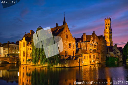 Image of Famous view of Bruges, Belgium