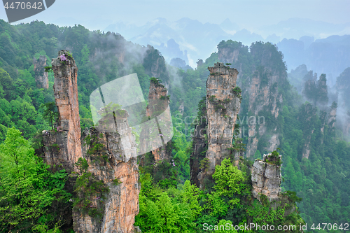 Image of Zhangjiajie mountains, China