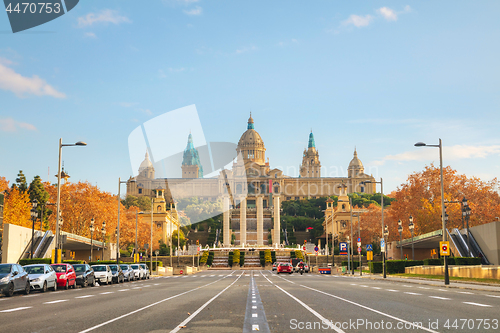 Image of Montjuic hill in Barcelona, Spain