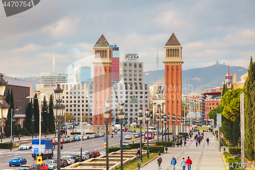 Image of Overview of the city from the Montjuic hill