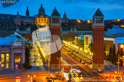 Image of Aerial overview on Plaza Espanya