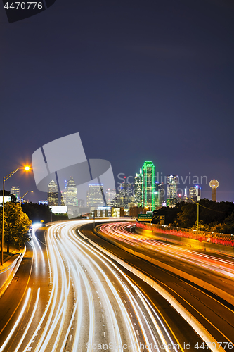 Image of Dallas cityscape at the night time