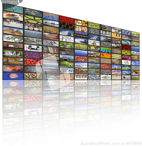 Image of Big multimedia video and image walls