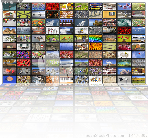 Image of Big multimedia video and image walls