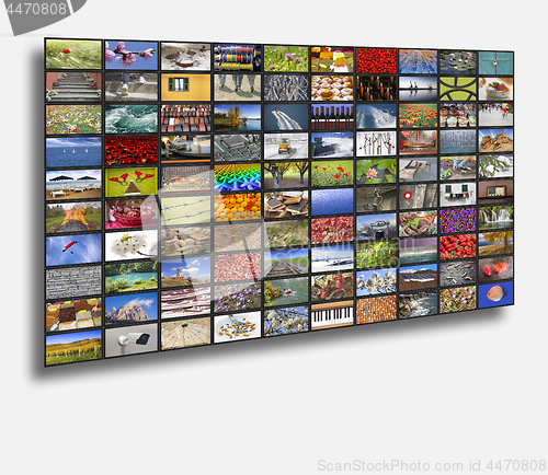 Image of Big multimedia video and image walls