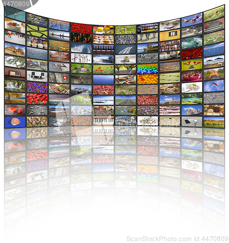 Image of Big multimedia video and image walls