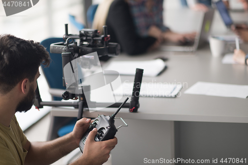 Image of videographer at work