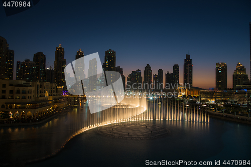 Image of musical fountain in Dubai