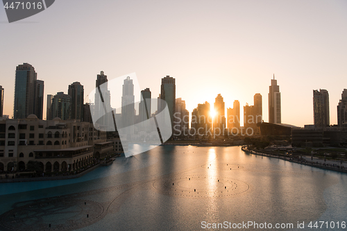 Image of musical fountain in Dubai