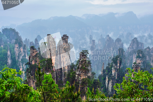 Image of Zhangjiajie mountains, China