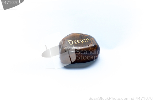 Image of Polished dream stone over white