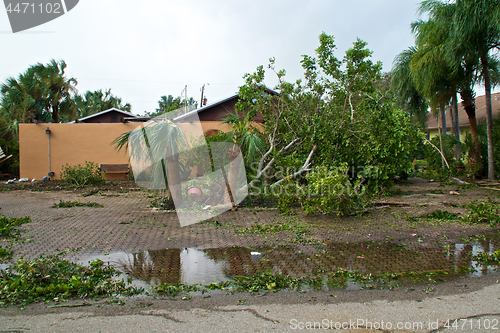 Image of Hurricane irma damaged property in florida