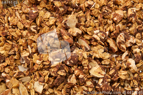 Image of homemade organic chocolate granola