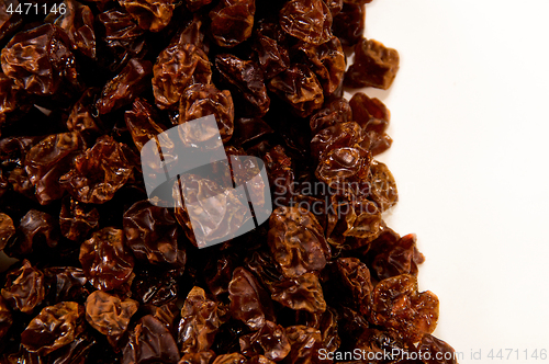 Image of homemade organic grapes top view on white